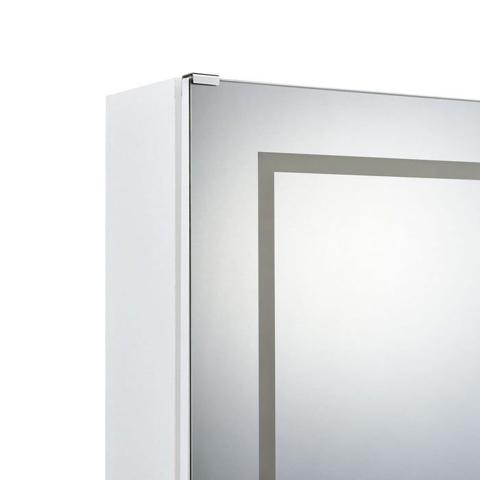 Vancouver Floor Mirror With Storage in White