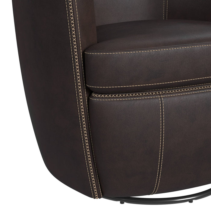 Vito Swivel Chair in Pebble Brown - American Home Express Outlet (San Antonio, TX)