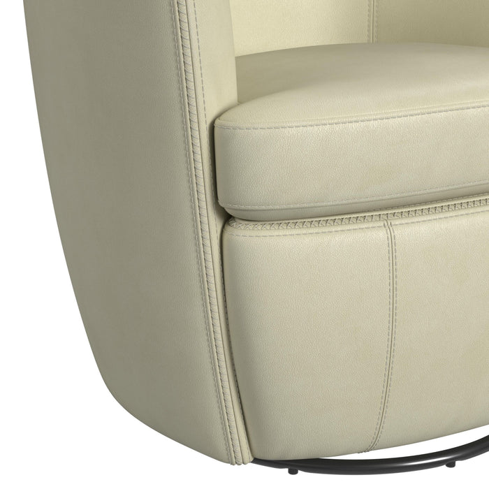 Vito Swivel Chair in Pebble Cream - American Home Express Outlet (San Antonio, TX)