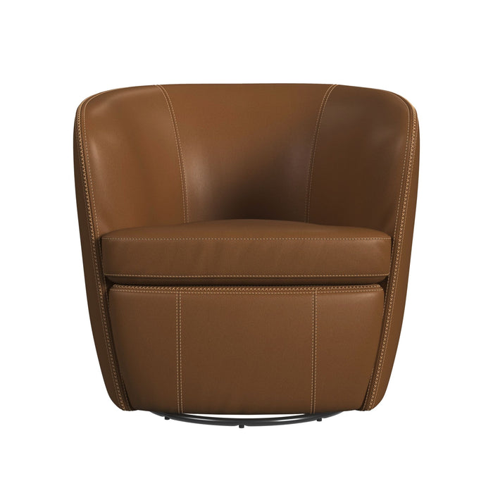 Vito Swivel Chair in Pebble Tan - American Home Express Outlet (San Antonio, TX)