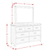 Wade 7-Drawer Dresser & Mirror Set - American Home Express Outlet (San Antonio, TX)