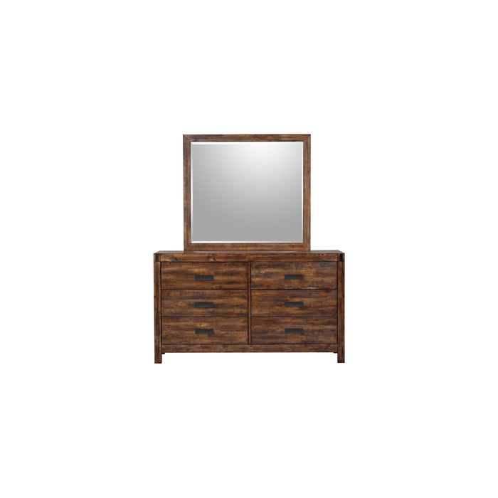 Warner Dresser and Mirror Chestnut - American Home Express Outlet (San Antonio, TX)
