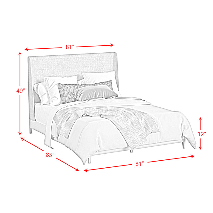 Westland UPH Bed with Grey Fabric - American Home Express Outlet (San Antonio, TX)