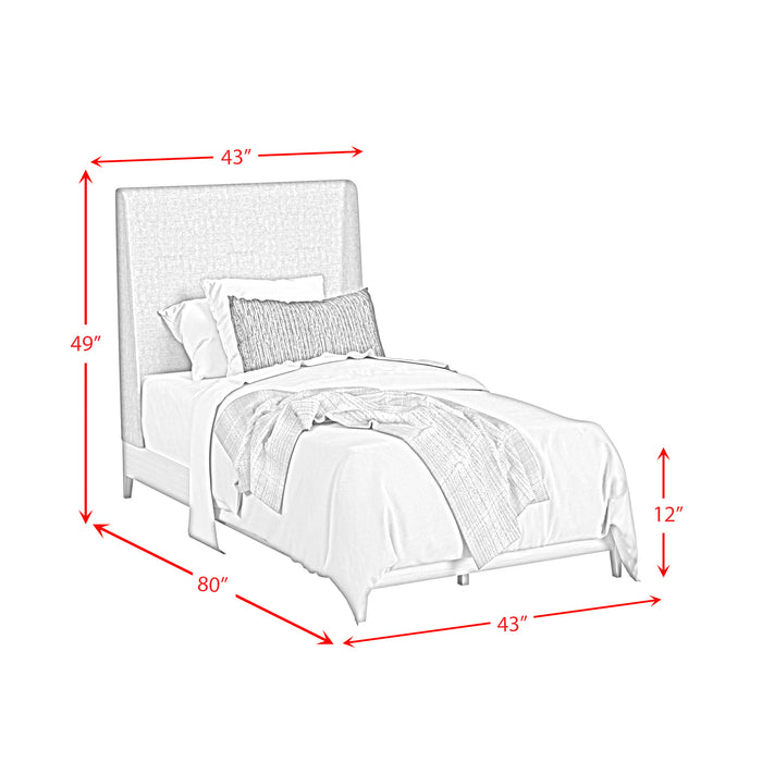 Westland UPH Bedroom Set with Grey Fabric - American Home Express Outlet (San Antonio, TX)