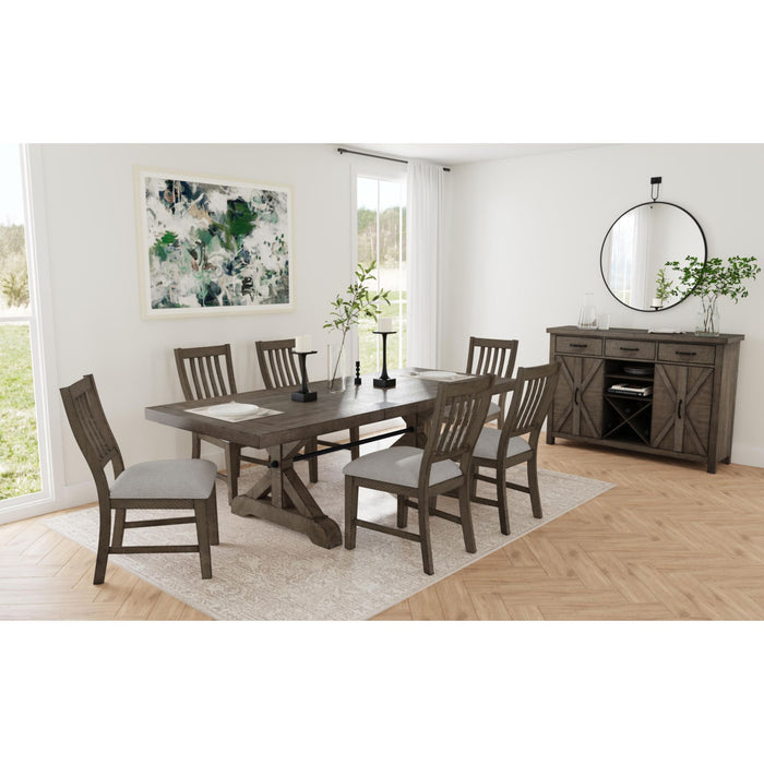 Yellowstone Standard Height Dining Set in Medium Brown-Table and Four Chairs