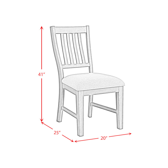 Yellowstone Standard Height Dining Set in Medium Brown-Table and Four Chairs
