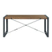 Elements International Industrial Dining Table in Gunmetal and Brown image