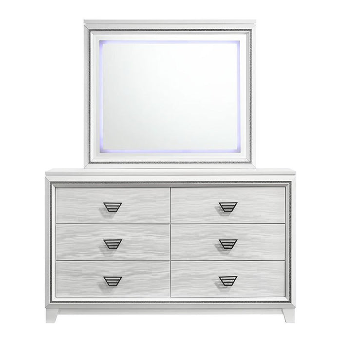 Elements International Moondance Mirror in White