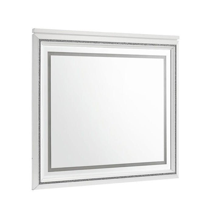 Elements International Moondance Mirror in White image