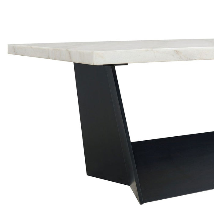 Elements International Beckley Dining Table in WhiteC