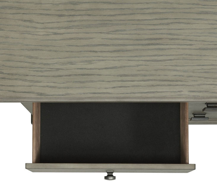 Elements International Crawford 5 Drawer Chest in Gray