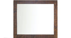 Elements International Cruz Mirror in Brown image
