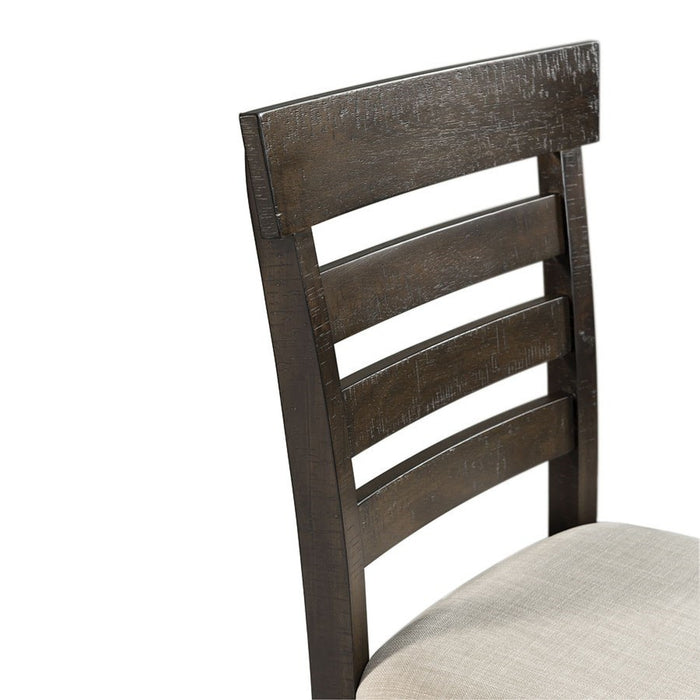 Elements International Colorado Counter Height Chair in Charcoal