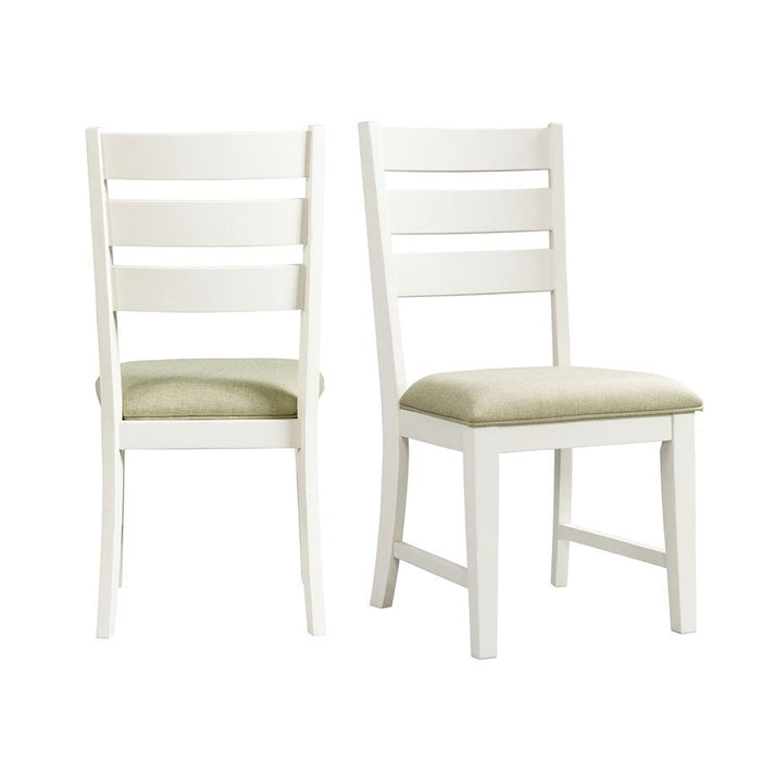 Elements International Park Creek Slat Back Side Chair (Set of 2) in Two-Tone image