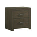 Elements International Hendricks Youth Nightstand in Brown Grey image