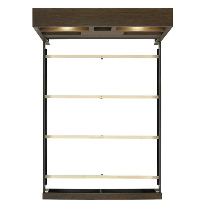 Elements International Hendricks Queen Music Bed in Brown Grey