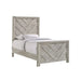 Elements International Ellen Twin Panel Bed in White EL700TB image