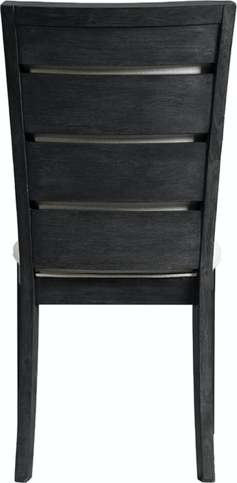 Elements International Grady Side Chair (Set of 2) in Black