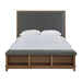 Elements International Jolene Queen Storage Bed in Grey image