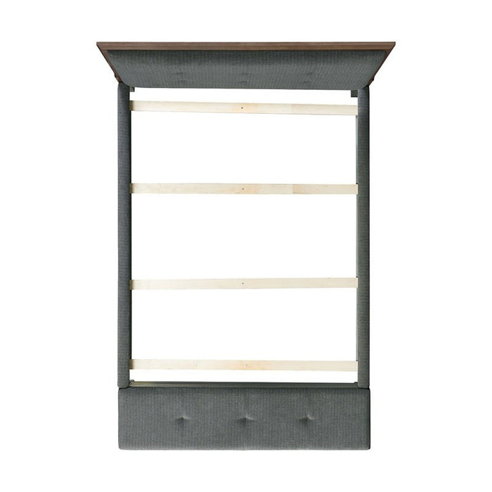 Elements International Jolene Queen Storage Bed in Grey