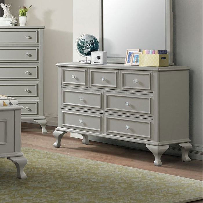 Elements International Jesse Youth Dresser in Grey