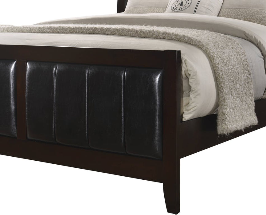 Elements International Lawrence King Panel Bed in Espresso Lacquer
