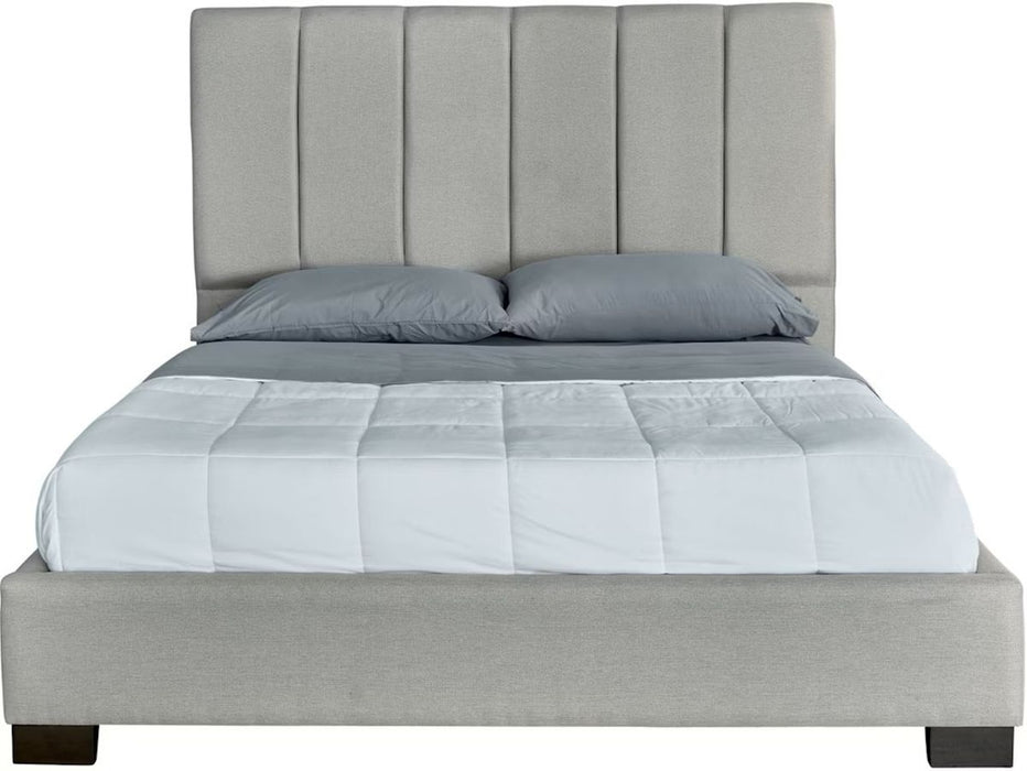 Elements International Magnum King Panel Bed in Grey