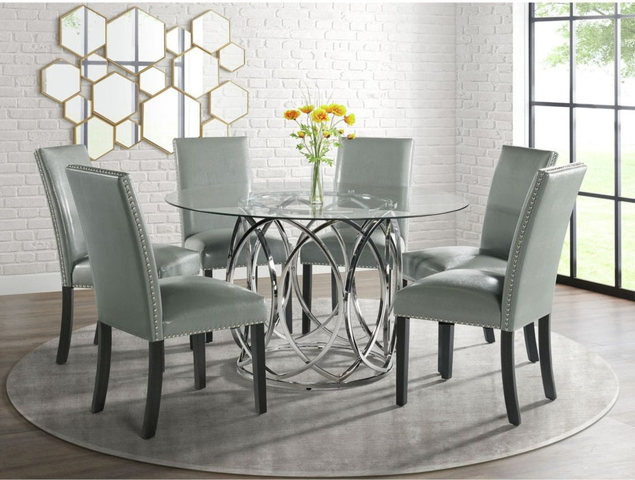 Elements International Merlin Round Dining Table