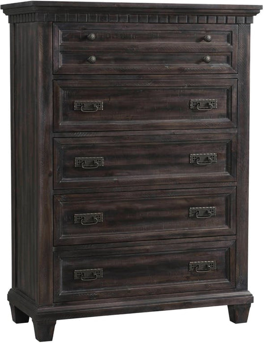 Elements International Morrison Chest in Smokey Gray Oak Lacquer image