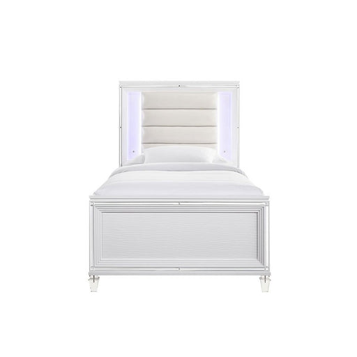Elements International Twenty Nine Youth Twin Panel Bed in White image