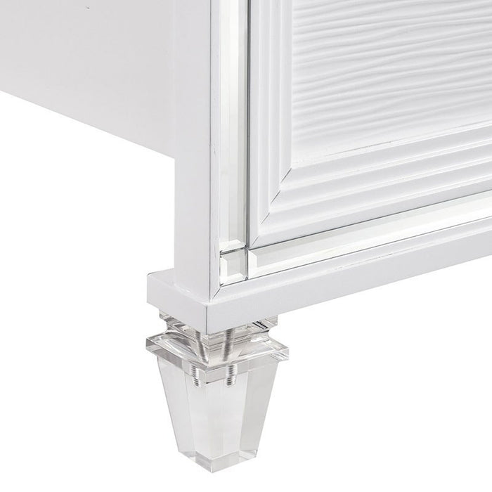 Elements International Twenty Nine Youth Full Panel Bed in White