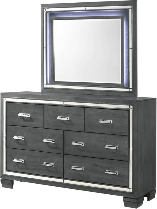 Elements International Titanium Dresser in Gray