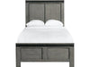 Elements International Wade Twin Bed in Gray image